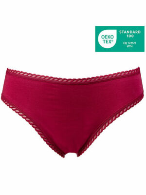 Culotte menstruelle bordeaux